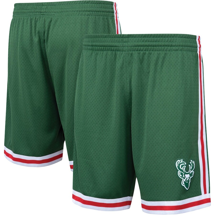 

Шорты Mitchell & Ness Milwaukee Bucks, зеленый