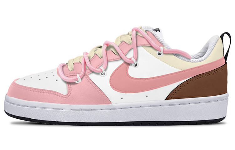 

Кроссовки Nike Court Borough Series Skateboarding Shoes Women's Low-top White/powder, розовый