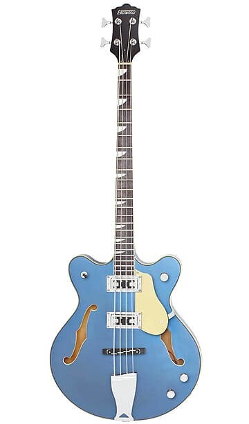 

Басс гитара Eastwood Classic 4 Bound Laminated Maple Top Bound F-Holes Set Neck 4-String Electric Bass Guitar