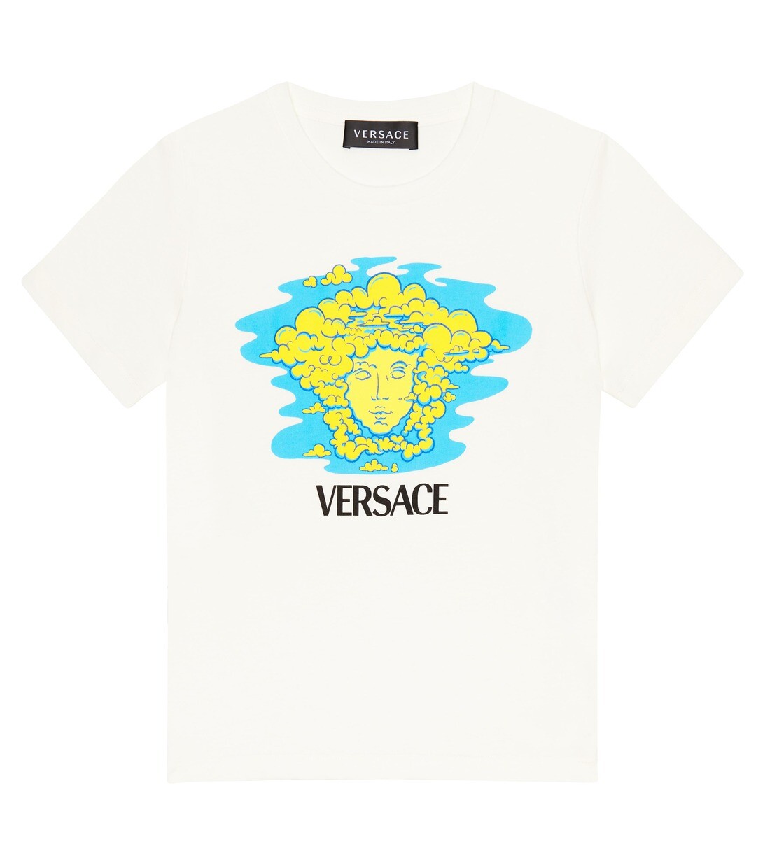 

Хлопковая футболка с принтом Versace, разноцветный