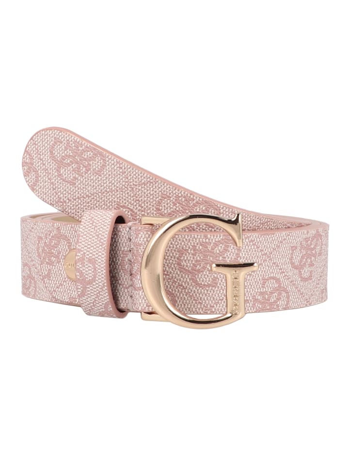 

Ремень Guess, цвет dusty rose logo