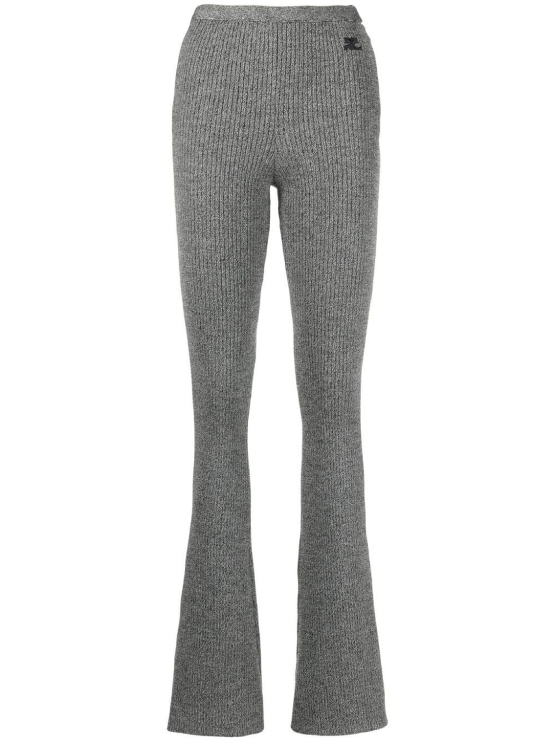 

Courrèges расклешенные трикотажные брюки, серый
