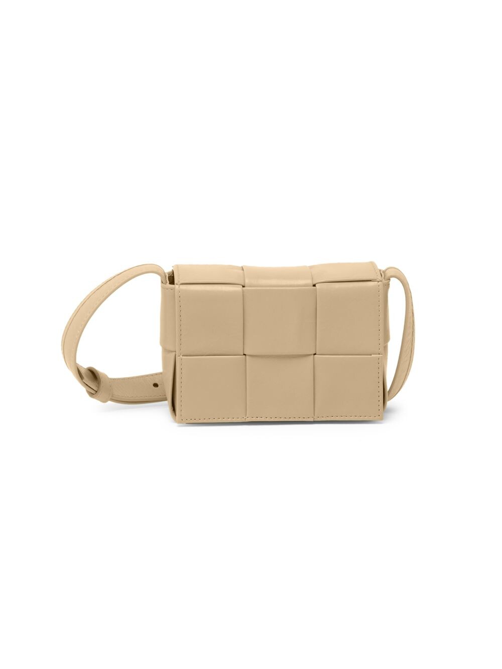 

Кожаный футляр для карт Bottega Veneta, серебряный