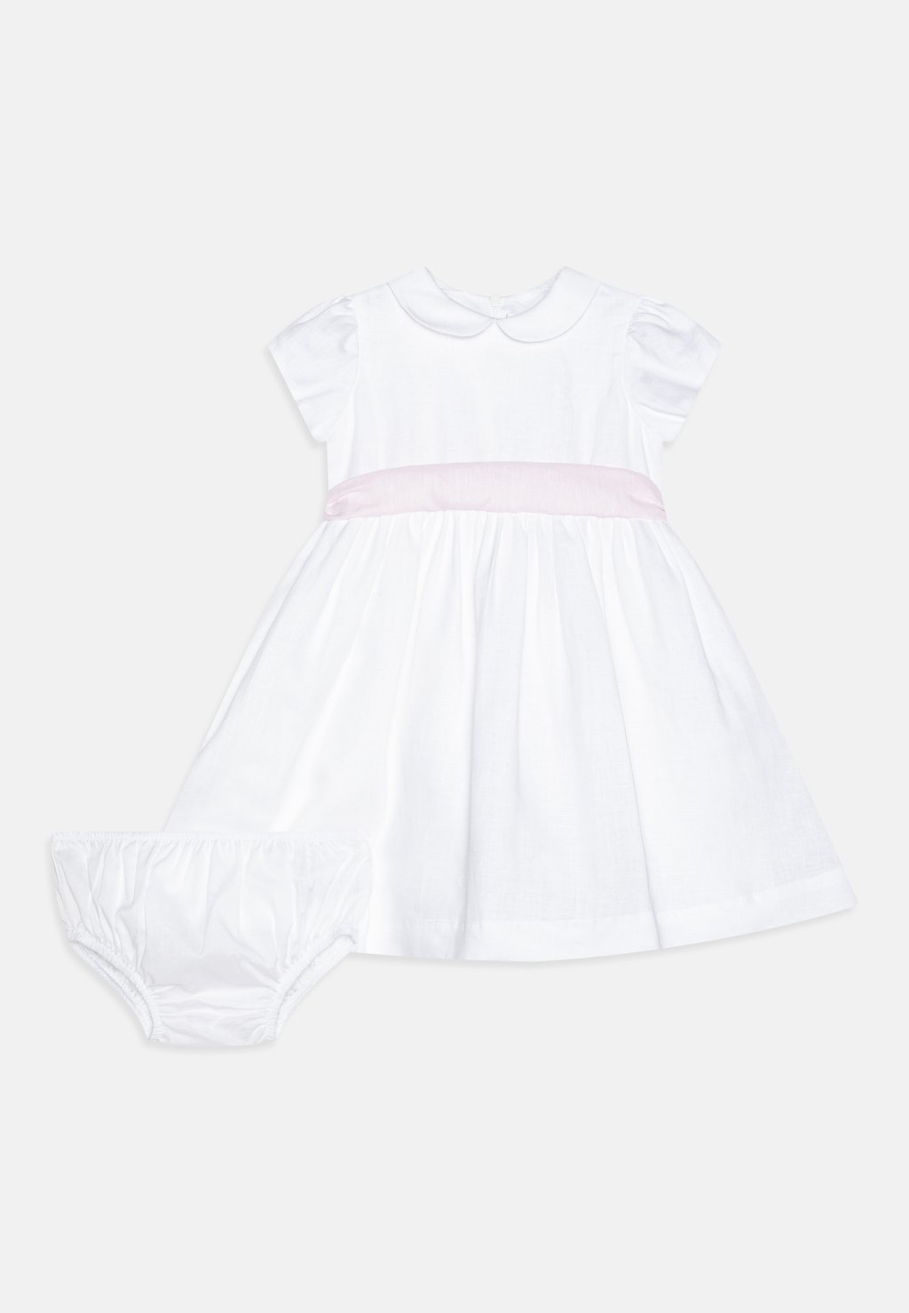 Коктейльное/праздничное платье BABY DRESS Il Gufo, цвет white/pearl pink