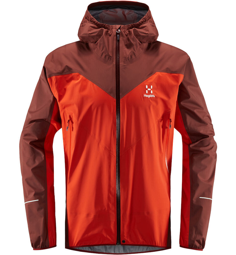 Дождевик Haglöfs L.I.M Comp Jacket, цвет Habanero/Maroon Red смартфон bq 5060l basic lte maroon red 2 sim android