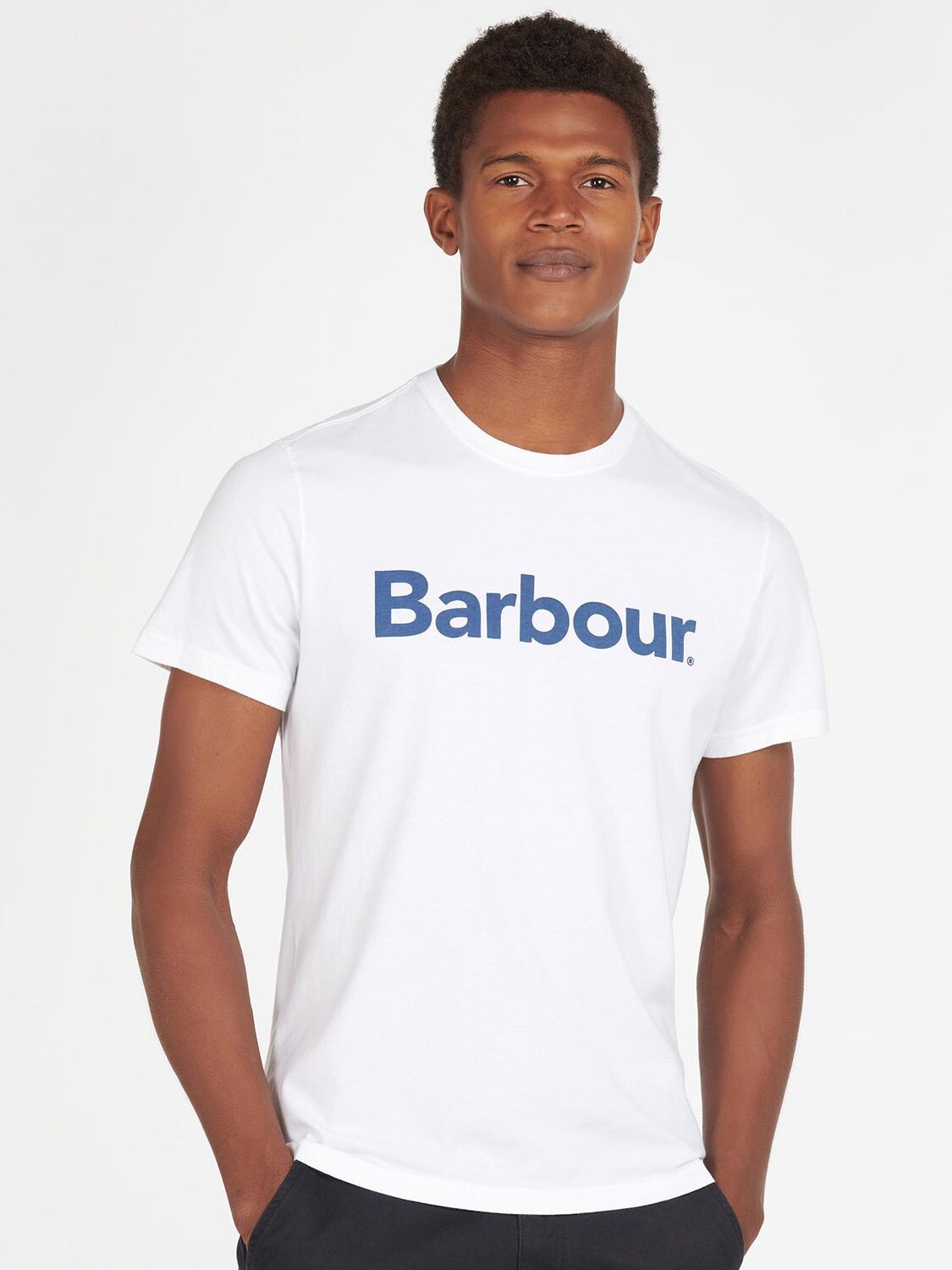 

Футболка с логотипом Barbour, белая