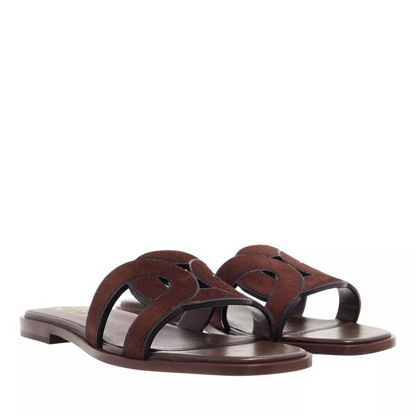 

Сандалии flat sandals with a woven pattern marone Tod'S, коричневый