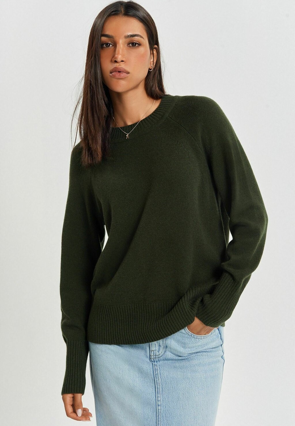 

Свитер Crew Neck Next, цвет khaki green