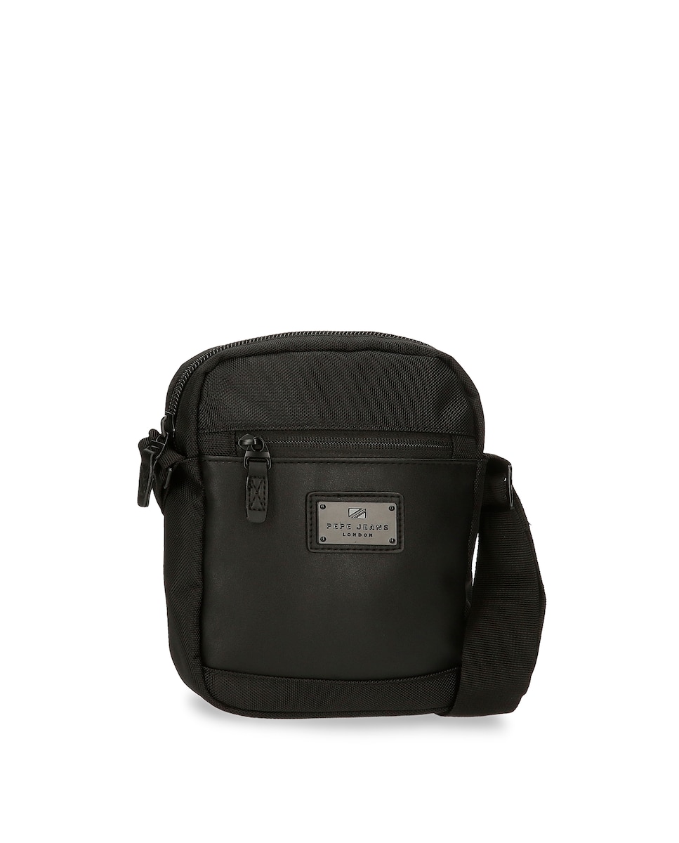Soho мужская средняя черная сумка через плечо на молнии Pepe Jeans, черный миниатюрная черная сумка через плечо на молнии pepe jeans черный