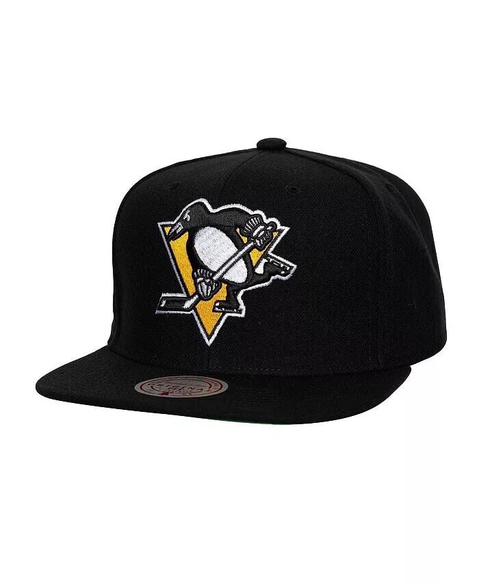 

Мужская черная кепка Snapback Pittsburgh Penguins Core Top Spot Spot Mitchell & Ness, черный