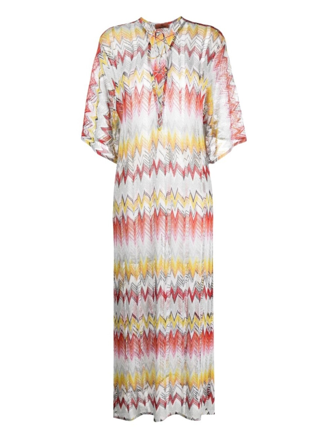 

Missoni трикотажное платье с узором зигзаг, белый