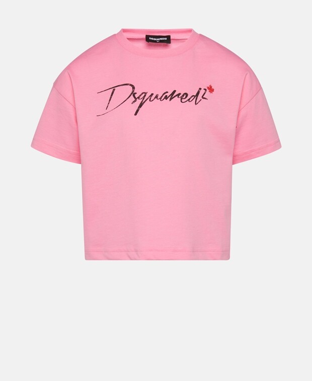 

Футболка Dsquared2, фуксия