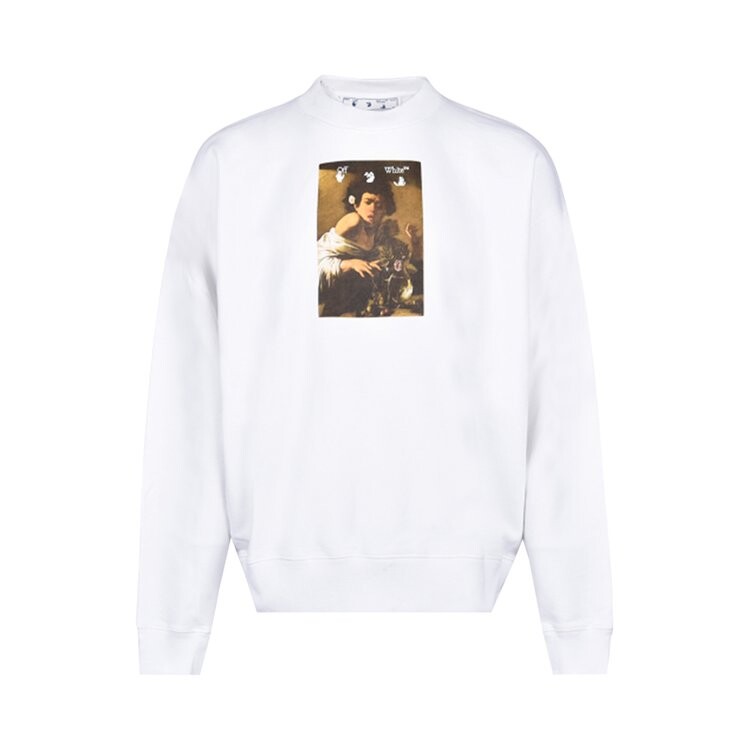 

Толстовка Off-White Caravaggio Boy Skate Crewneck, белый
