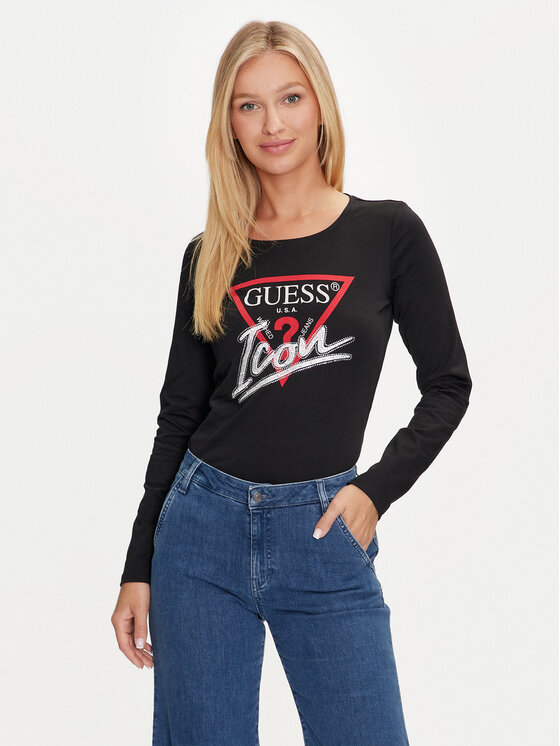 

Узкая блузка Guess, черный