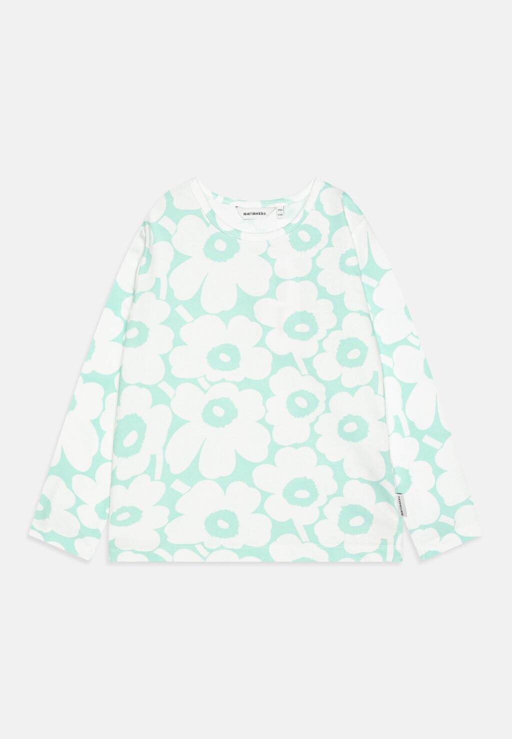 

Футболка с длинным рукавом Ouli Mini Unikko Ii Marimekko, цвет off-white/light green