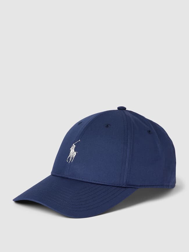 

Кепка с принтом этикетки Polo Ralph Lauren, темно-синий