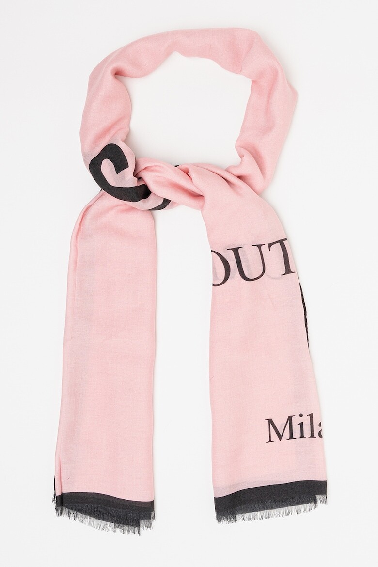

Модальный шарф с логотипом Moschino, черный