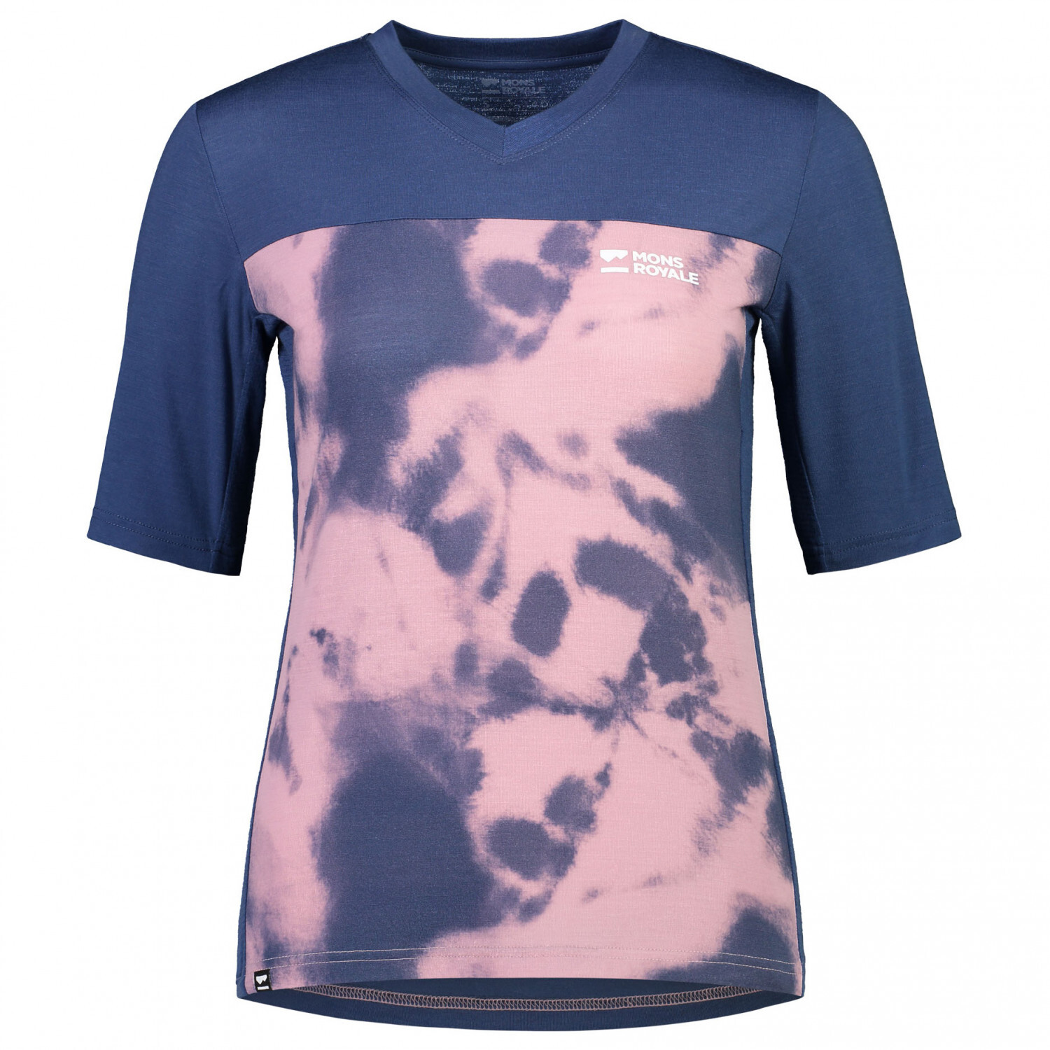 

Велосипедный трикотаж Mons Royale Women's Redwood Enduro VT, цвет Denim Tie Dye