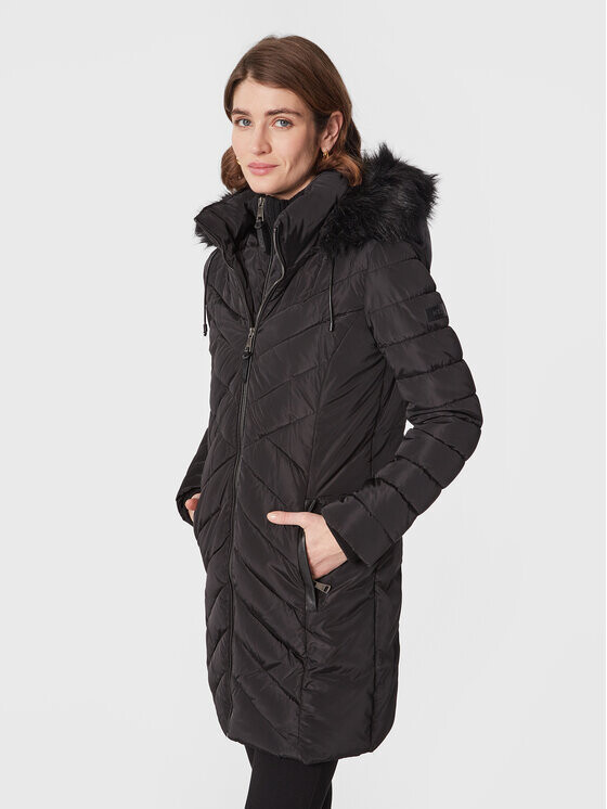 

Пуховик стандартного кроя Dkny, черный
