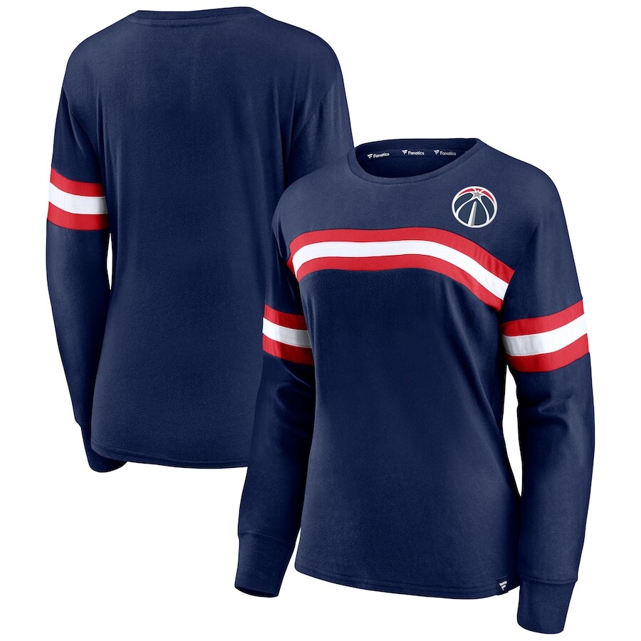 

Футболка с длинным рукавом Fanatics Branded Washington Wizards, нави