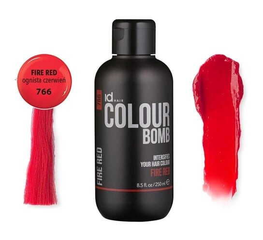 

Мл 766 - Окрашивающий кондиционер с кератином и витамином В5 Color Bomb - Fiery Red 250, Colour Bomb