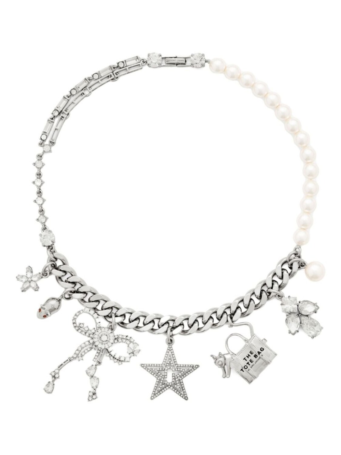

Ожерелье «Коты из мешка» Marc Jacobs, серебряный