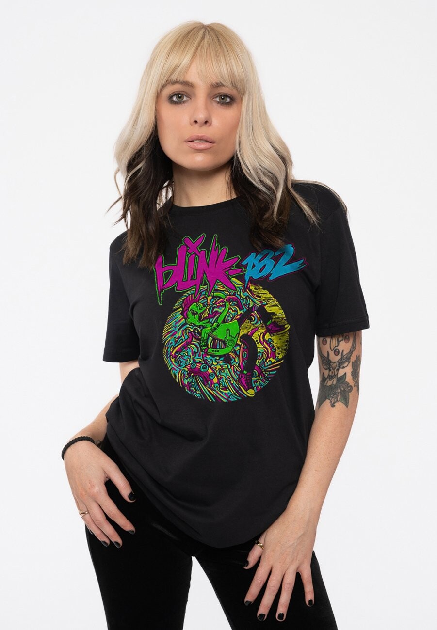 

Футболка с принтом BLINK-182 OVERBOARD EVENT Paradiso Clothing, черный
