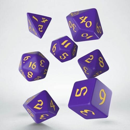 

Игровые кубики Q-Workshop Classic Runic Purple & Yellow Dice (7)