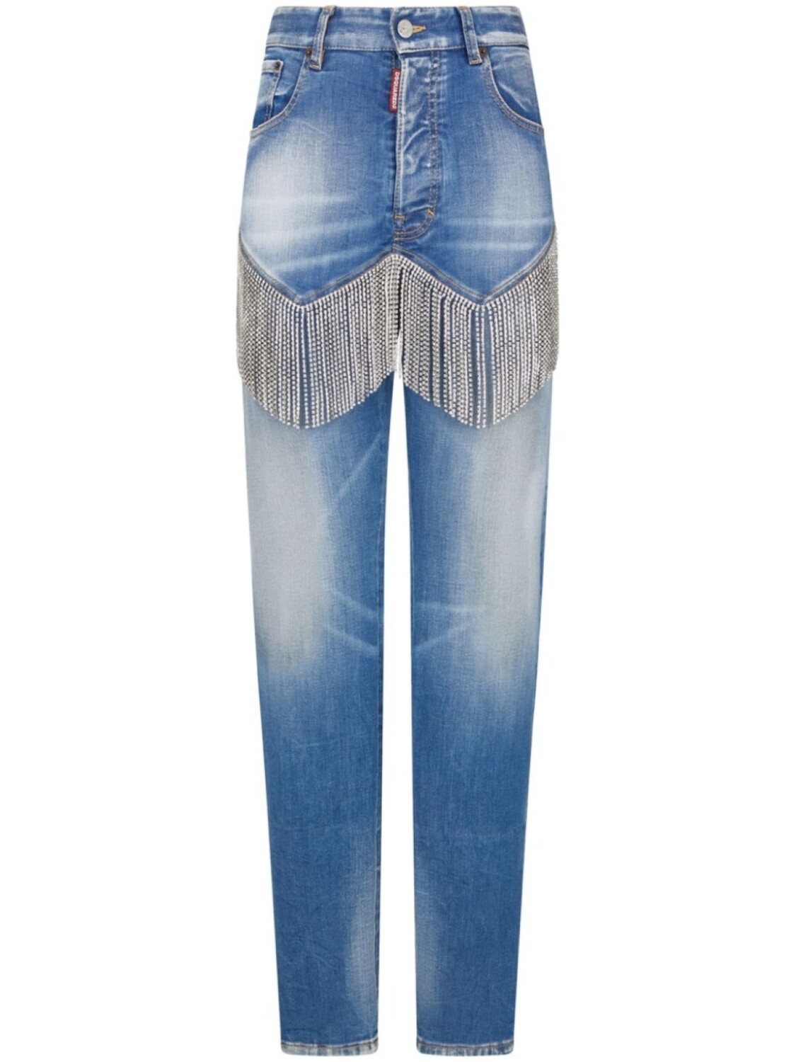 

Dsquared2 джинсы со стразами, синий