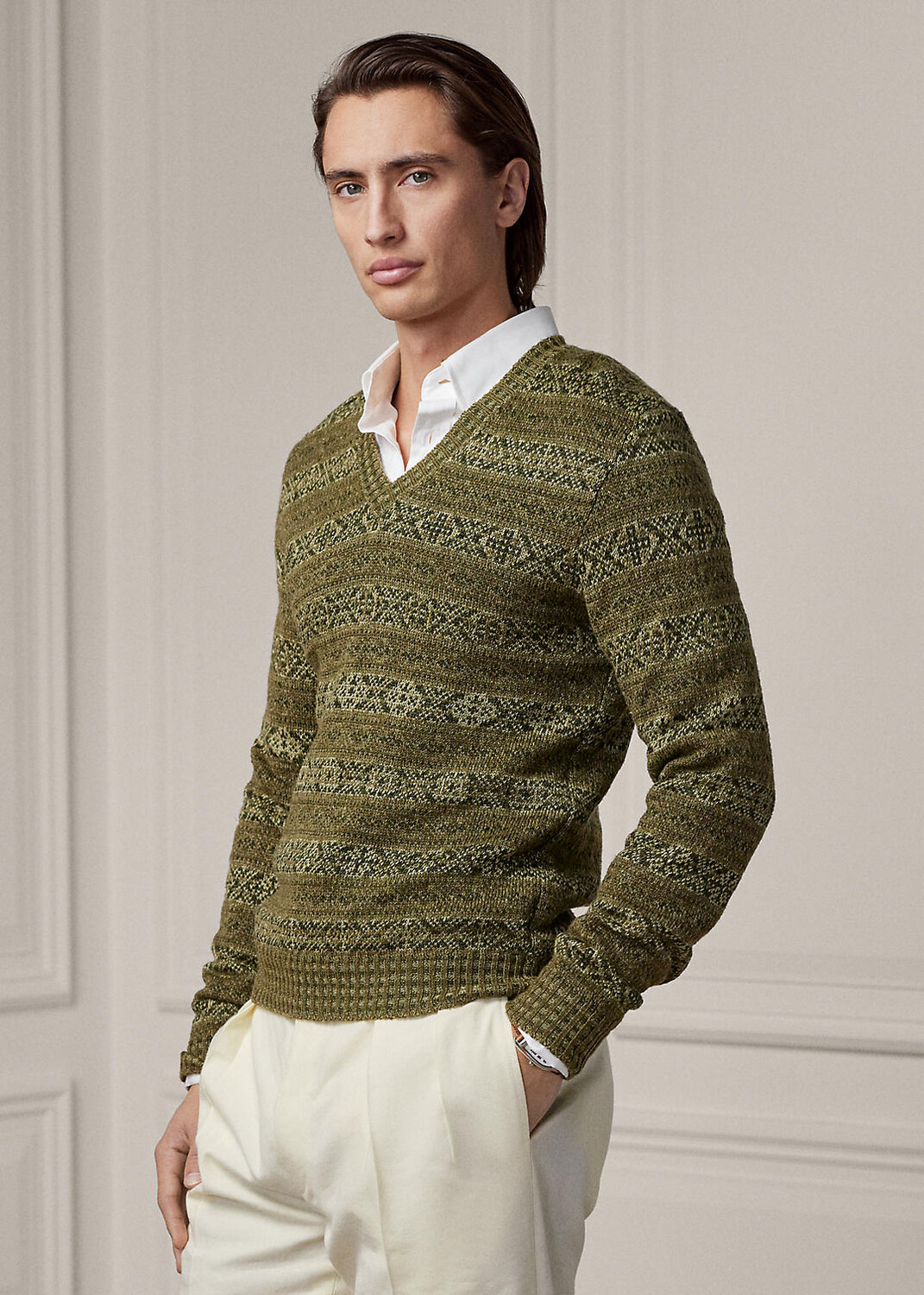 

Свитер Fair Isle из смесового льна Ralph Lauren