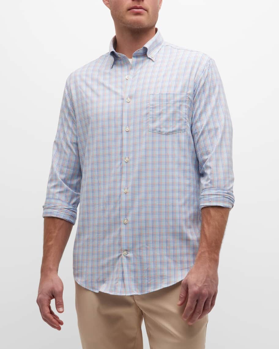 

Мужская спортивная рубашка Irving Performance Twill Peter Millar