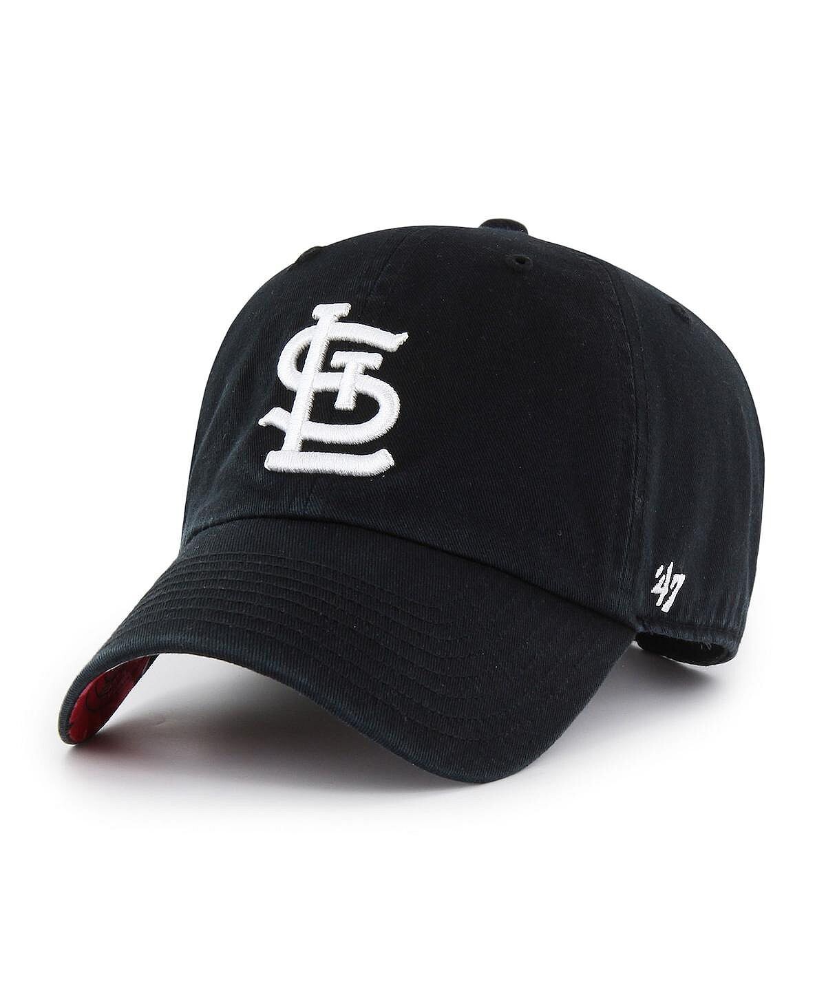 

Мужская черная регулируемая шапка St. Louis Cardinals Dark Tropic Clean Up '47 Brand