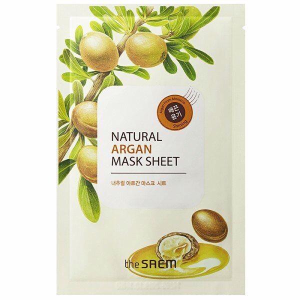 

Увлажняющее масло для ухода за лицом Natural mascarilla aceite de argán The saem, 21 мл