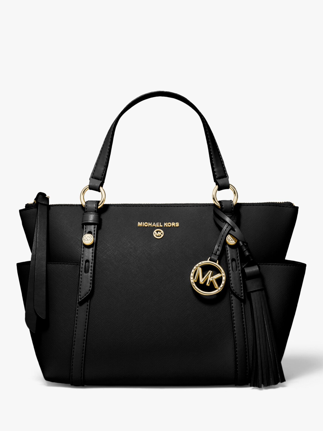 

Маленькая кожаная большая сумка MICHAEL Michael Kors Sullivan, черная, Черный