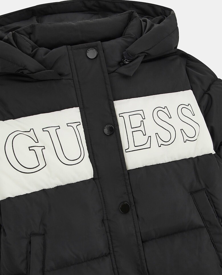 

Короткое стеганое пальто для девочки Guess, черный