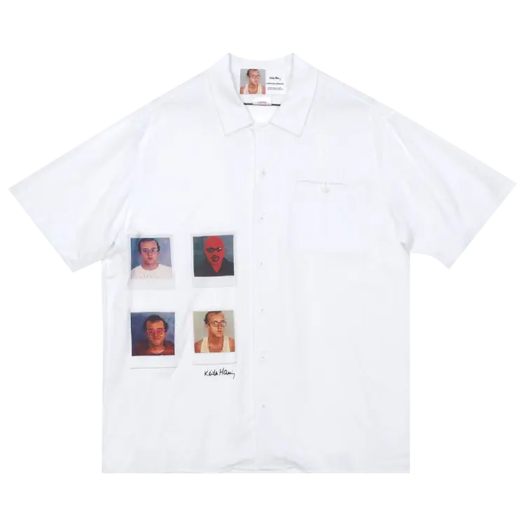 

Рубашка Jungles x Keith Haring Polaroids Vacation 'White', белый