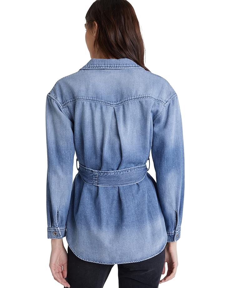 

Куртка bella dahl Flap Pocket Belted Jacket, цвет Heritage Wash