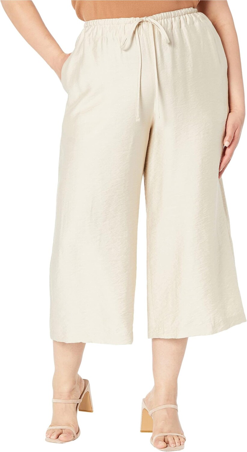 

Спортивные брюки с рюшами на талии и шнурком Vince Camuto, цвет Cool Beige
