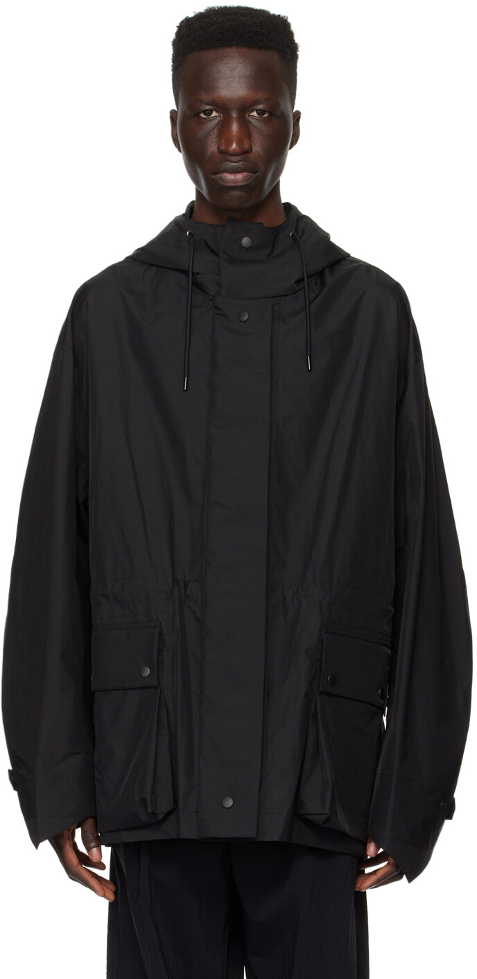 

Черная куртка на кулиске Solid Homme