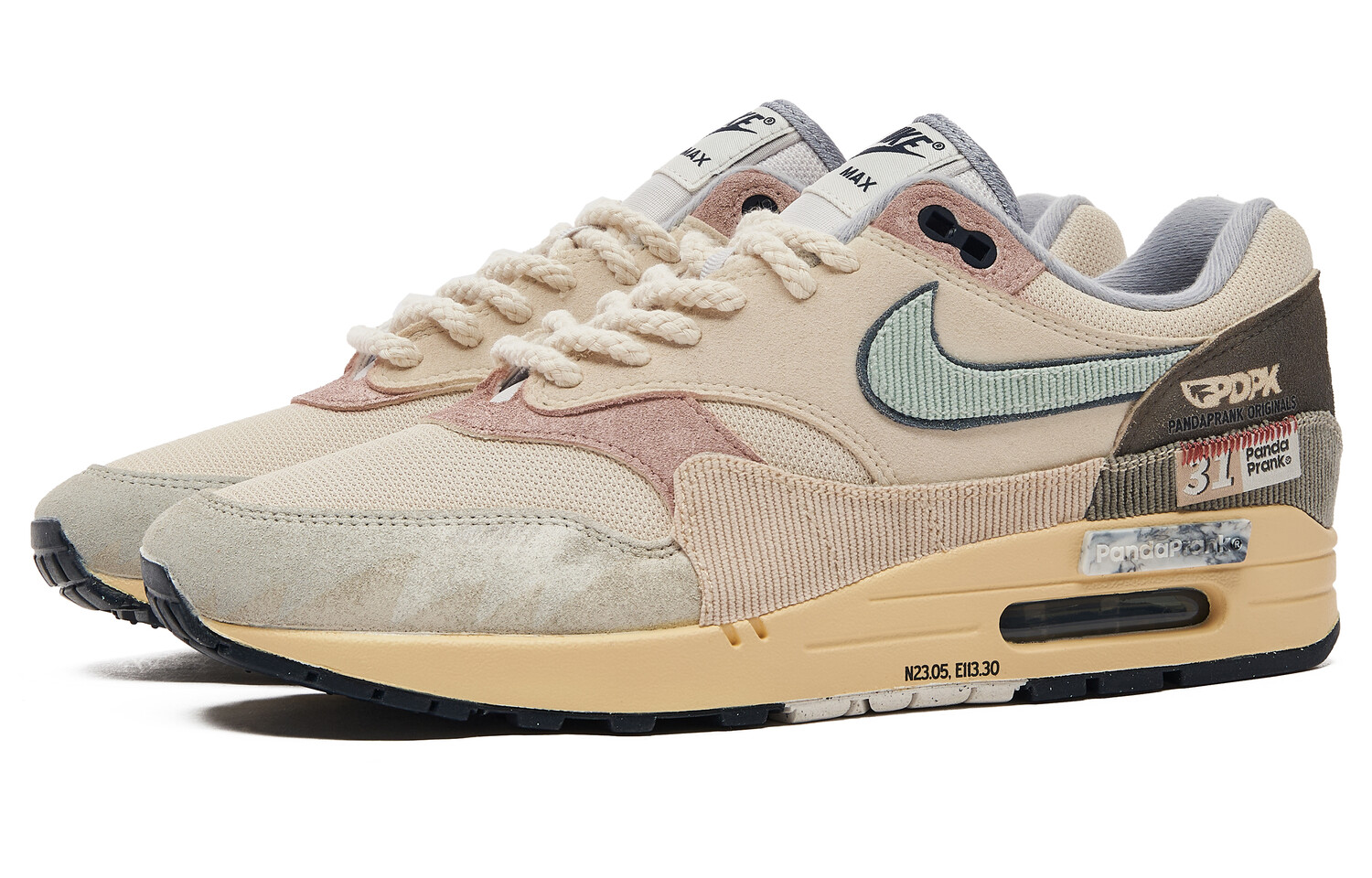 

Кроссовки Nike Air Max 1 Lifestyle Shoes Men Low-top Rice/Pink/Blue, голубой, Синий, Кроссовки Nike Air Max 1 Lifestyle Shoes Men Low-top Rice/Pink/Blue, голубой