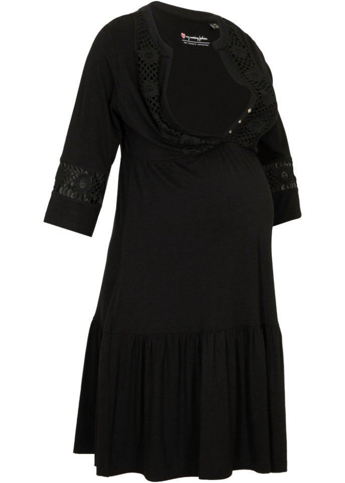 Платье-туника для беременных/платье-туника для кормления Bpc Bonprix Collection, черный туника для беременных 44 46 размер