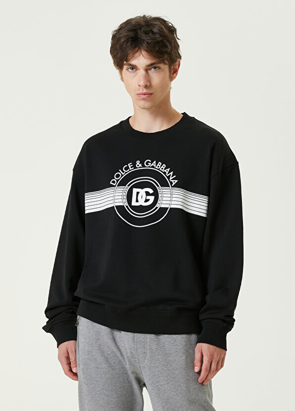 

Черный свитшот с логотипом Dolce&Gabbana