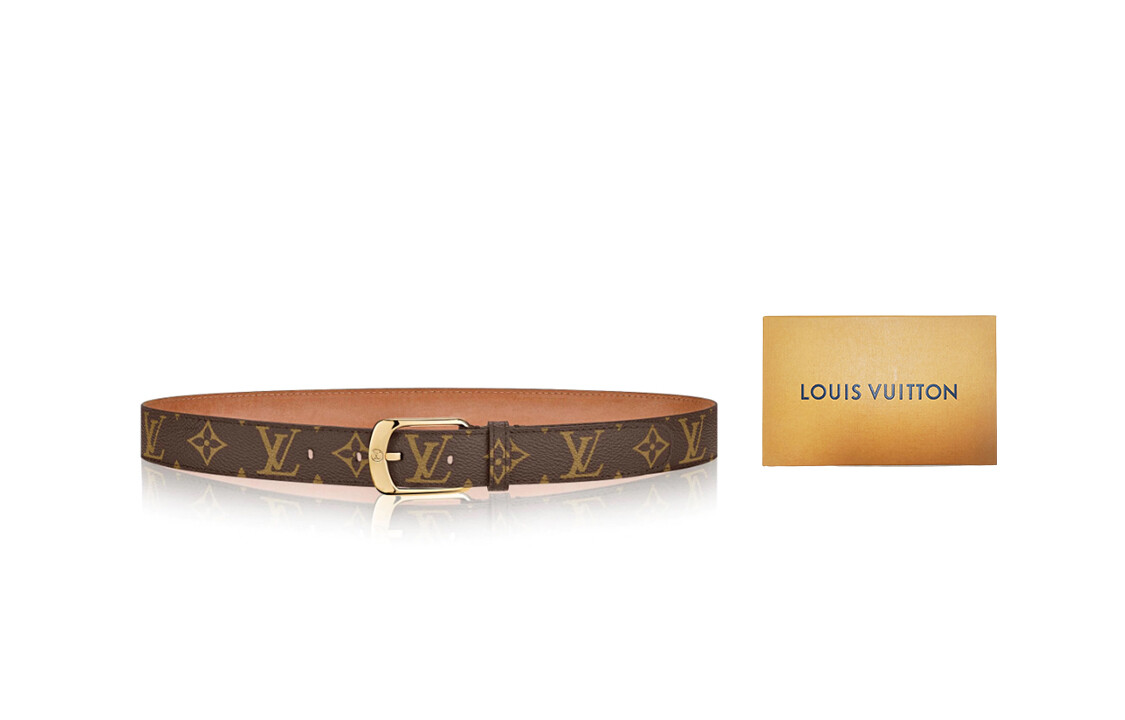 

Женский кожаный ремень Louis Vuitton, коричневый/оранжевый