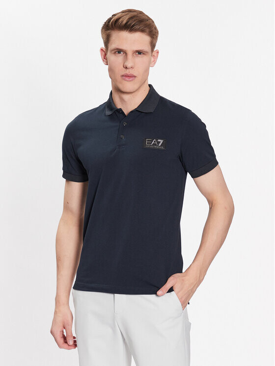 

Рубашка поло стандартного кроя Ea7 Emporio Armani, синий