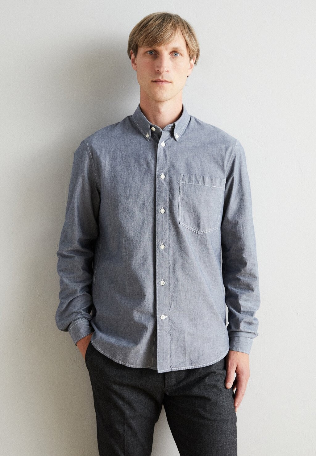

Рубашка CHEST D HEM Marc O'Polo DENIM, светло-серый
