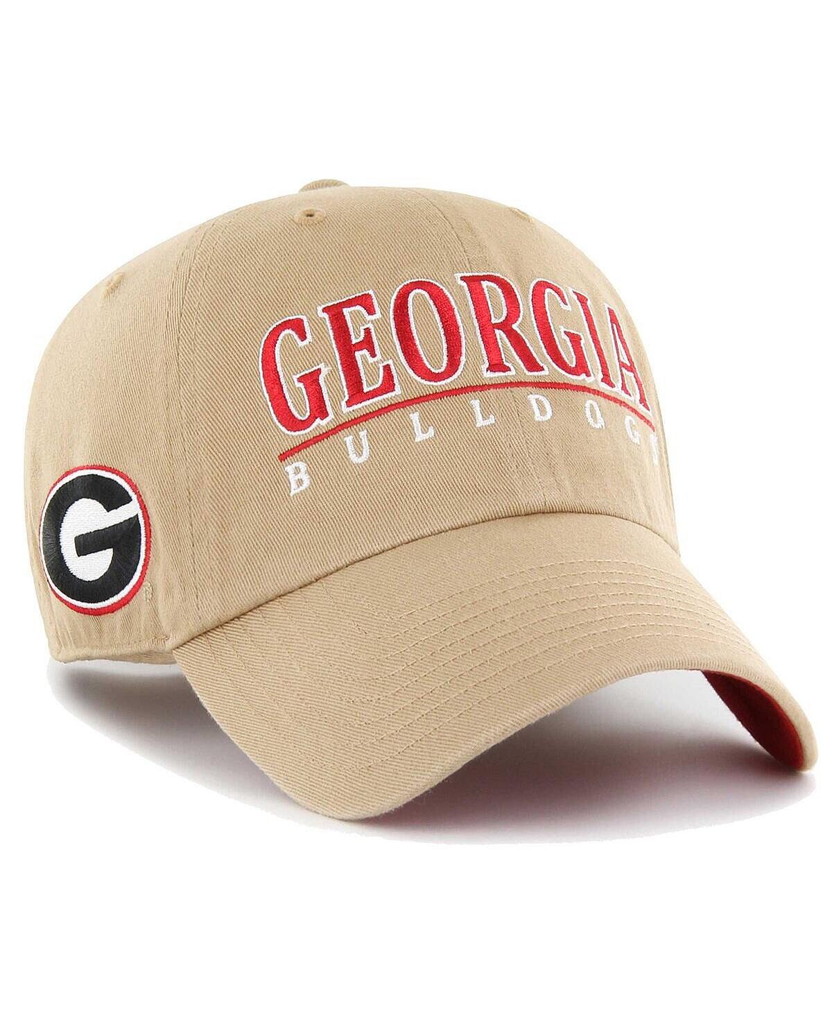 

Мужская регулируемая шапка цвета хаки Georgia Bulldogs District Clean Up '47 Brand