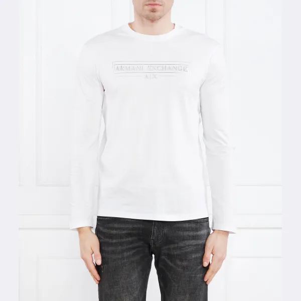 

Классический крой с длинным рукавом Armani Exchange, белый
