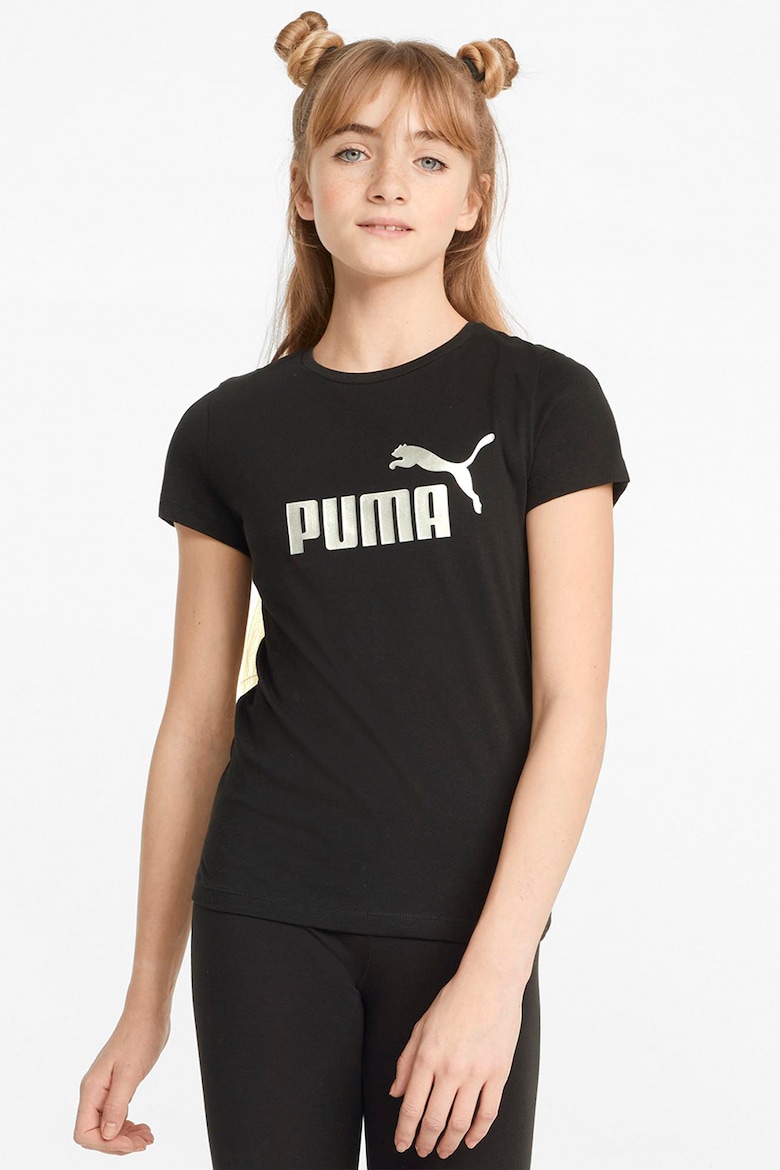 Ess+ хлопковая футболка Puma, черный фото
