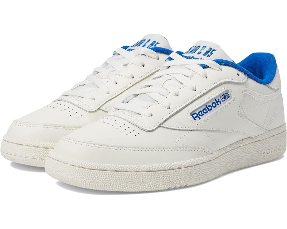 

Кроссовки Reebok Club C 85, цвет Chalk/Vector Blue/Vector Red