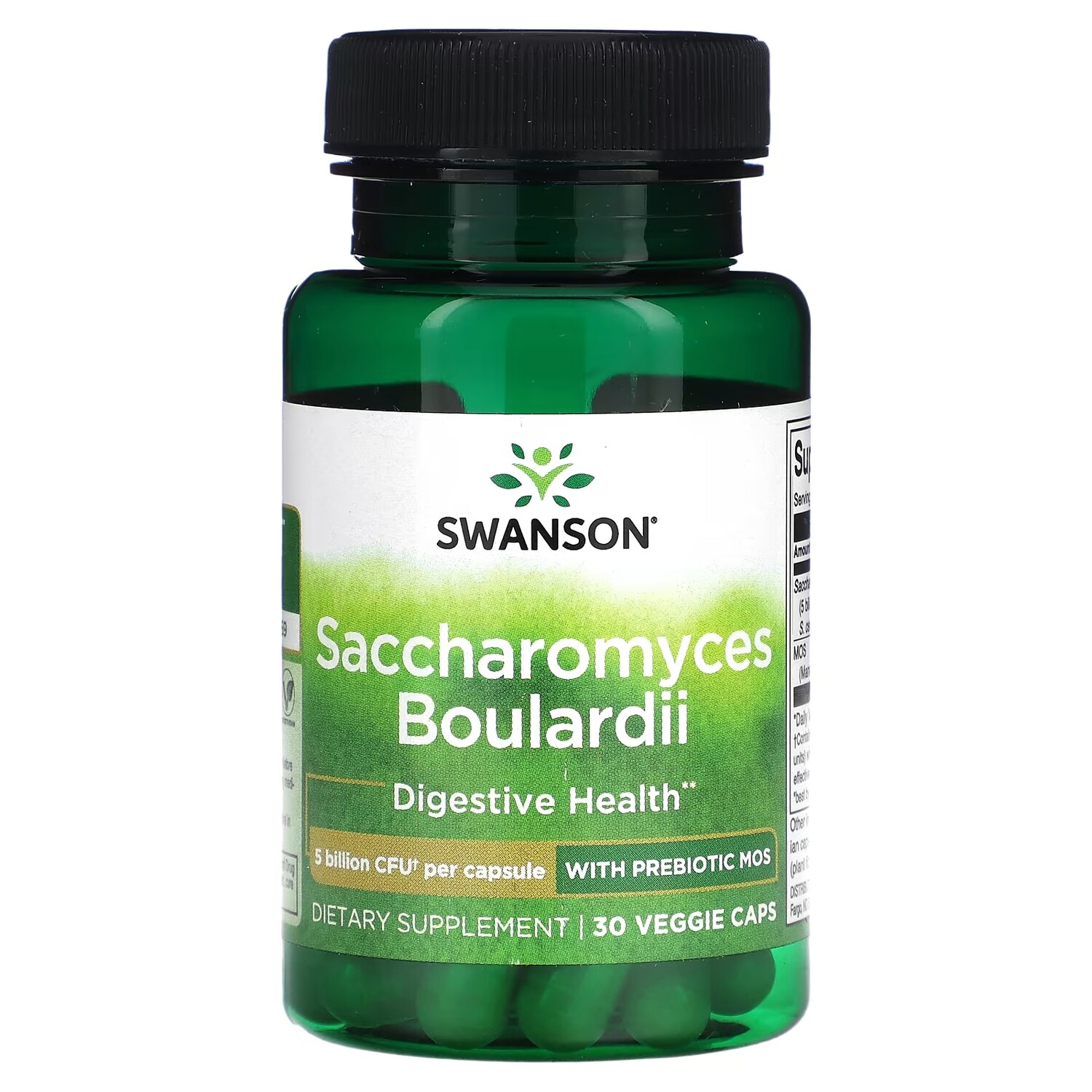 

Пищевая добавка Swanson Saccharomyces Boulardii с пребиотиком МОС 5 миллиардов КОЕ, 30 растительных капсул
